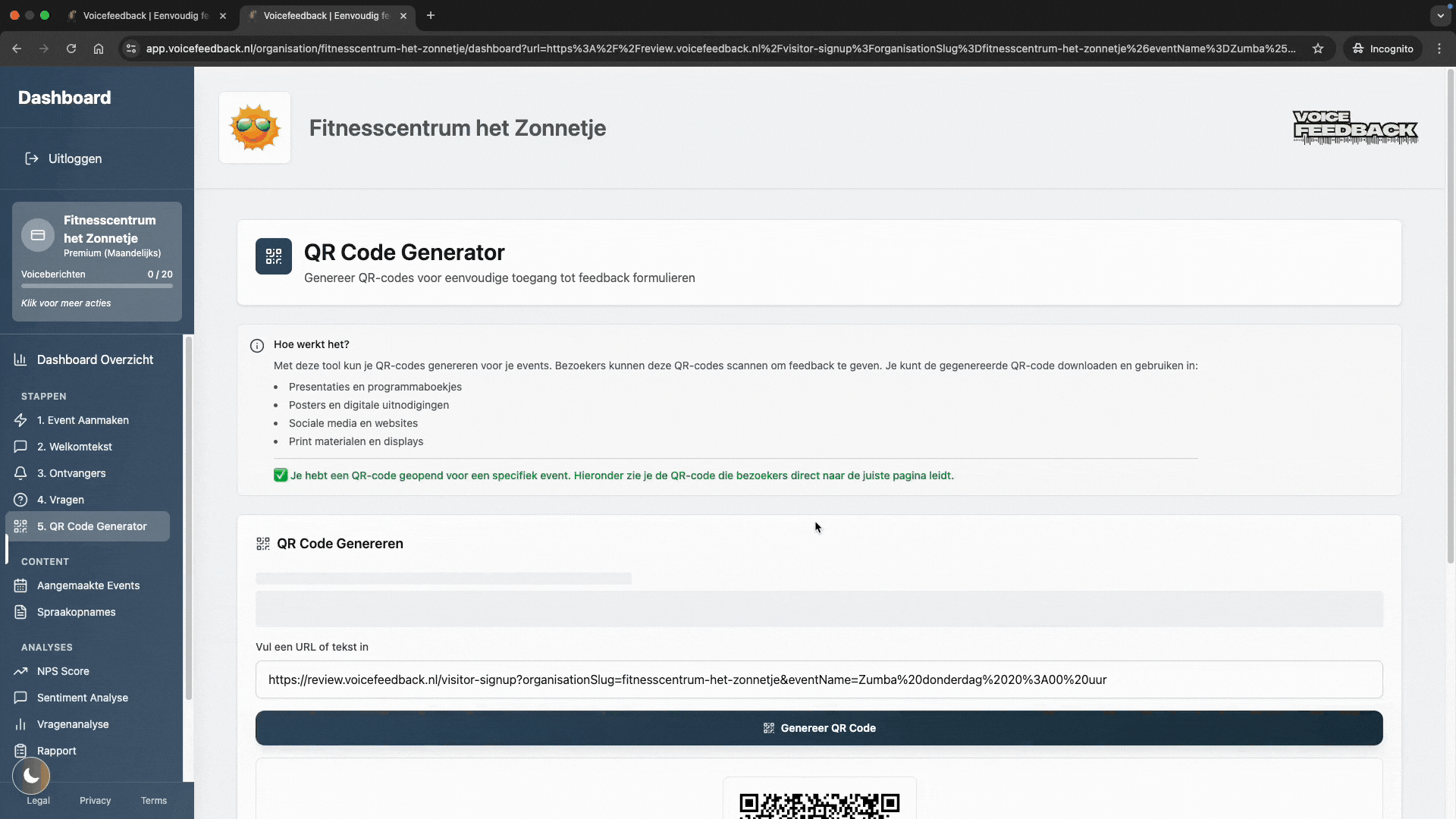 QR-code downloaden en URL controleren